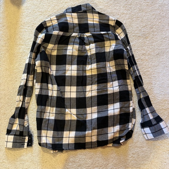 Express Black and White Checkered Shirt - Picture 3 of 3